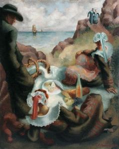 Le Dejeuner Breton by Pierre Bompard