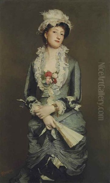 Lady With A Fan - view 1
