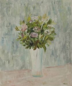 Fiori Nel Vaso Bianco by Angelo Del Bon