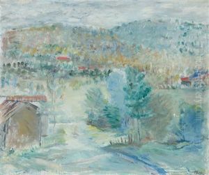 Montagna E Casetta Rossa by Angelo Del Bon