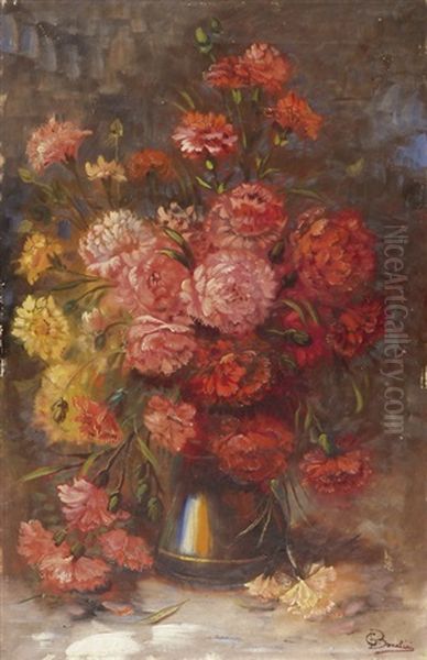 Vase Mit Nelkenpracht - view 1