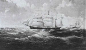 Shipping Off The Entrance To The Mersey