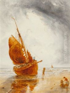 Unloading The Catch, 1902 by William Joseph J. C. Bond