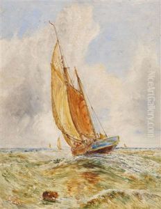 Segelboot In Starker Brise Segelboot In Starker Brise