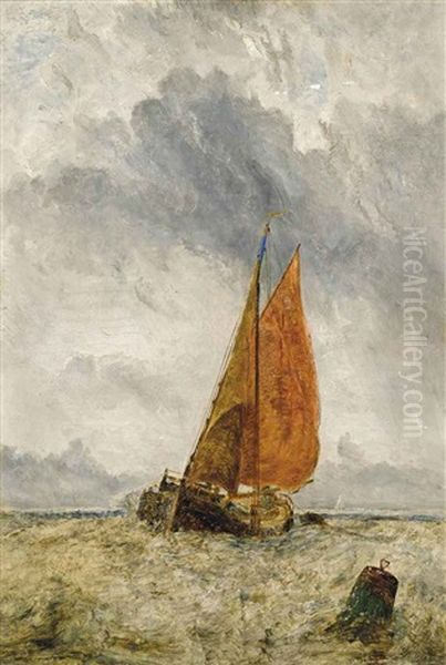 Hay Barge In Open Water - view 1