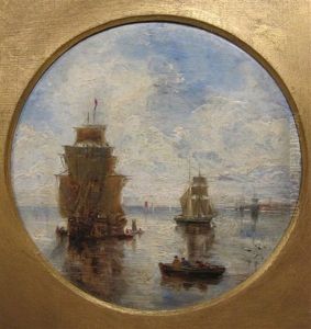 Shipping In A Calm On An Estuary by William Joseph J. C. Bond