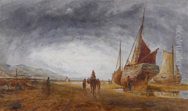 Fishing Boats On The Shore, Probably At West Kirby - view 1