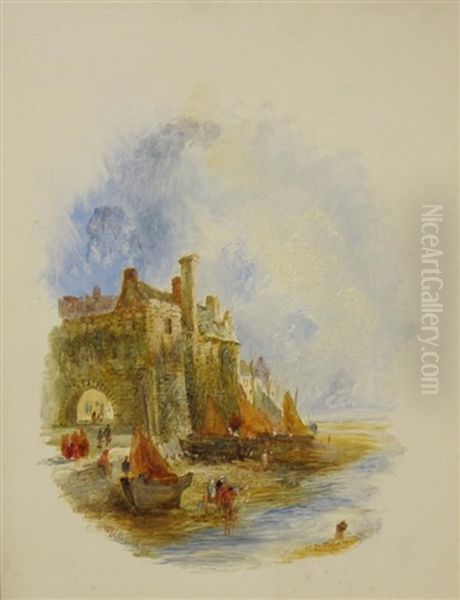 Castle Gateway (peel, Isle Of Man?) - view 1