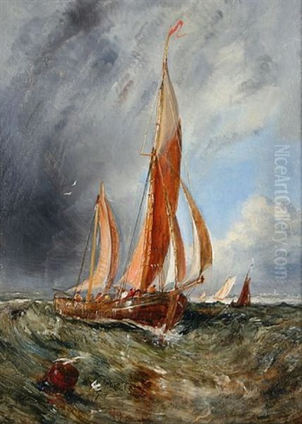 A Fishing Smack Making For The Shore - view 1