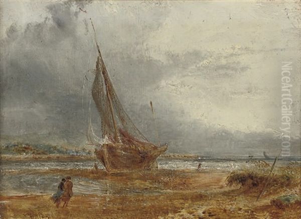A Beached Fishing Vessel In An Onshore Breeze - view 1