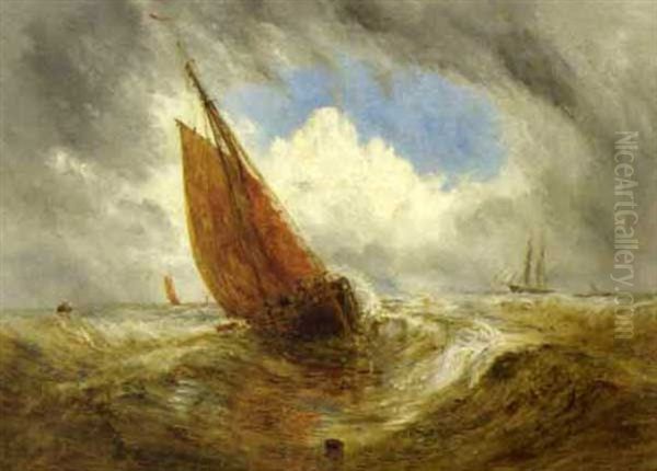 Sailboat At Sea - view 1