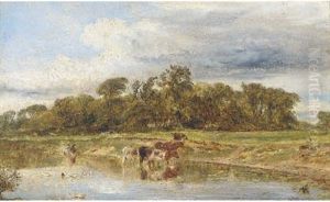 Cattle Watering by William Joseph J. C. Bond