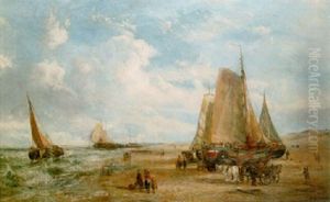 A Busy Beach by William Joseph J. C. Bond