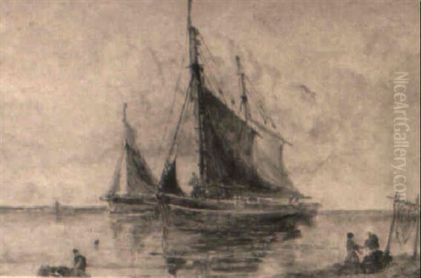 Fishing Boats In An Estuary - view 1