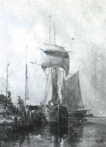 Unloading The Ships by William Joseph J. C. Bond