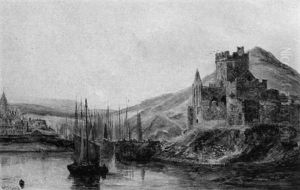 Shipping In Peel Harbour, Isle Of Man