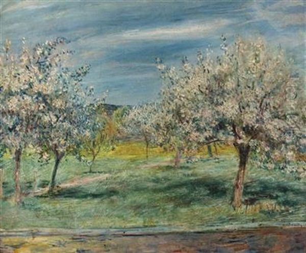 Zugeschrieben Bluhende Obstbaume - view 1