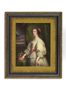 Queen Henrietta Maria (1609-1669), Consort Of King Charles I Of England (1600-1649) (after Sir Anthony Van Dyck)