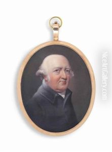 Dr Francis Willis (1718-1807), In Black Coat And White Stock, Powdered Hair