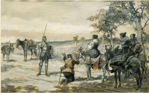 Escena Del Quijote by Manuel Alcazar Y Ruiz