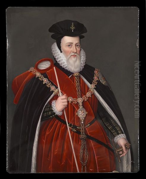 Portrait Of William Cecil, Lord Burghley (after Zucchero) - view 1
