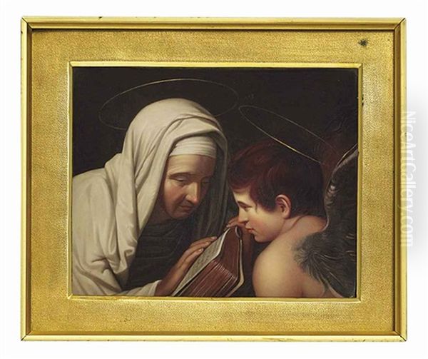 St. Francesca Romana With An Angel - view 1