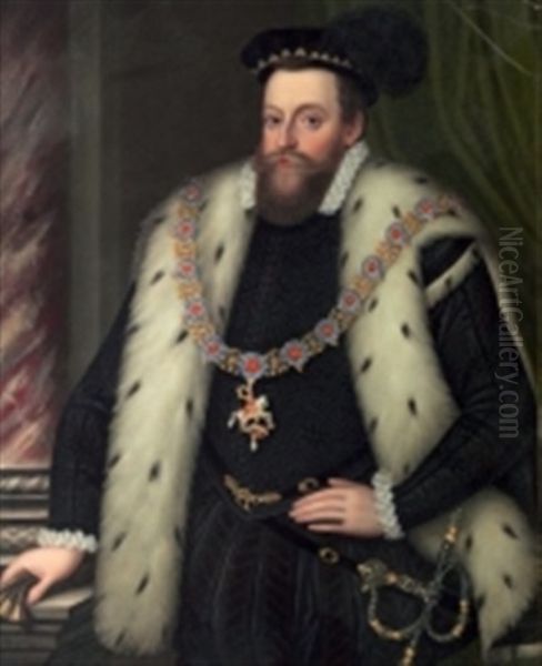 Portrait De Sir Henry Spelman (+ Portrait De Henry Sydney; Pair) - view 1