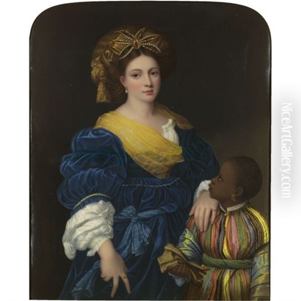 Portrait Of Laura Dei Dianti (after Titian) - view 1