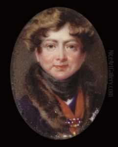 King George Iv When Prince Regent In Fur-bordered Blue Coat