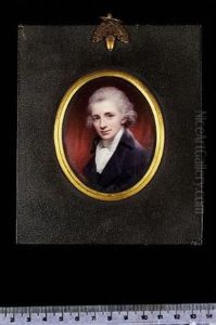 Sir John St. Aubyn Wearing Dark Grey Coat, White Waistcoat, Frilled Shirt And Stock, His Hair Powdered, Red Curtain Background Sir John St. Aubyn Wearing Dark Grey Coat, White Waistcoat, Frilled Shirt And Stock, His Hair Powdered, Red Curtain Background