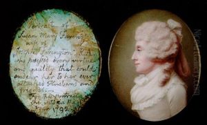 A Portrait Of Mrs. Susan Farington Wearing White Dress With Frilled Fichu And Knotted Neckerchief A Portrait Of Mrs. Susan Farington Wearing White Dress With Frilled Fichu And Knotted Neckerchief