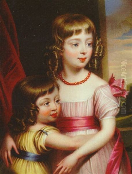 Caroline Anne East, Wearing Pink Dress With Cerise Ribbon Waistband And Bow At Her Shoulder And Coral Necklace - view 1