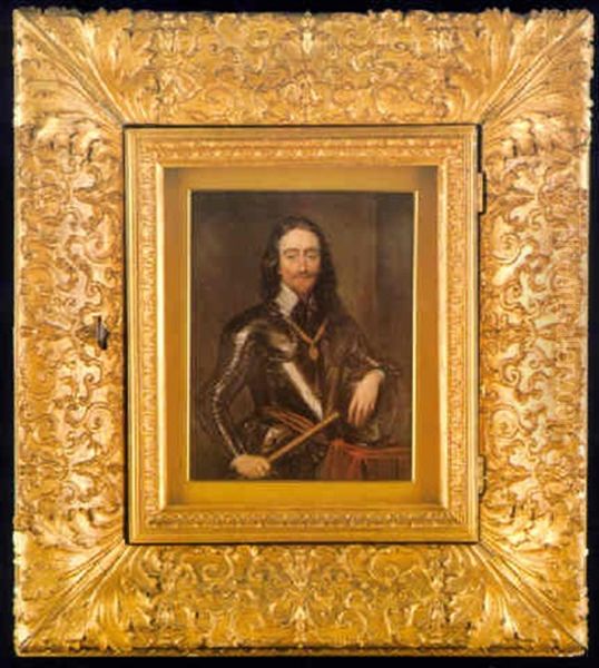 Portrait Of King Charles I In Armour - view 1