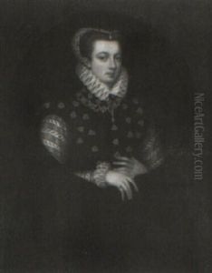 Mary, Queen Of Scots, Wearing Black Mourning Veil