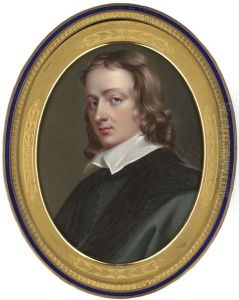 Bildnis John Milton Im Schwarzen Mantel Mit Weisem Battistkragen