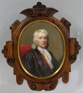 Portrait Of Sir Isaac Newton by Henry-Pierce Bone