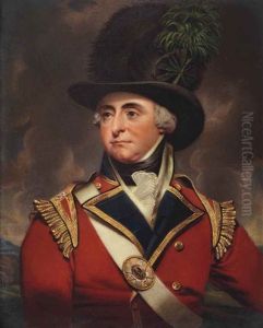 General Robert Manners (1758-1823), In The Uniform Of The Light Company Of The 3rd (scots) Regiment Of Foot Guards, Scarlet Coat, Gold-bordered Blue Lapels And Collar, Gold Buttons And Wings, Part-enamelled Regimental Shoulder Belt Plate Decorated With Th