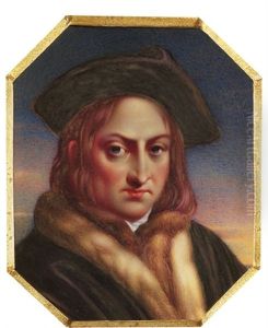 A Gentleman In Fox Fur-lined Black Robe