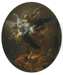 Allegorie Des Ruhms (study For A Ceiling Painting) by Matteo Bonechi