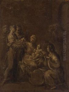 La Naissance De La Vierge by Matteo Bonechi
