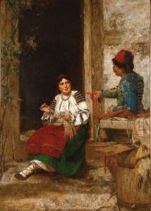 Le Vendeur Itinerant by Kazimierz Alchimowicz