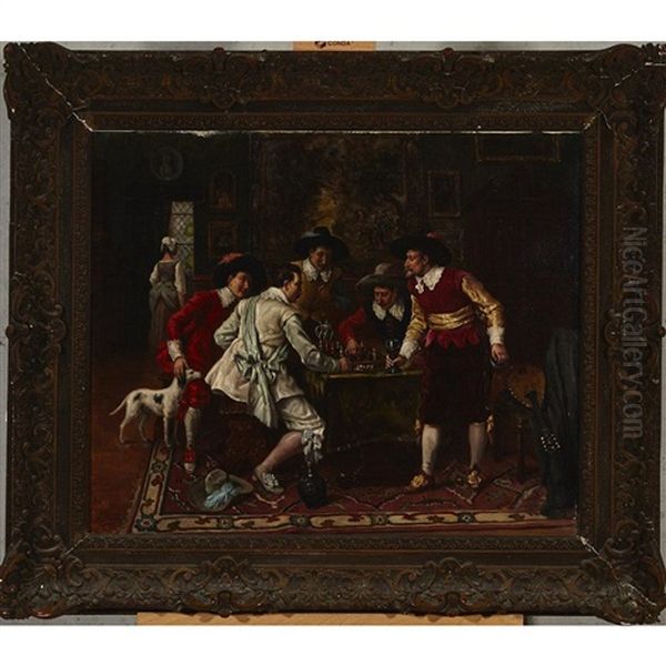 Cavaliers Playing Chess - view 1