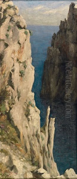 Besonnte Steilkuste Am Meer - view 1