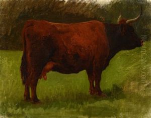Vache De Salers by Auguste Bonheur