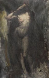 Stehender Weiblicher Akt by Ambrogio Antonio Alciati