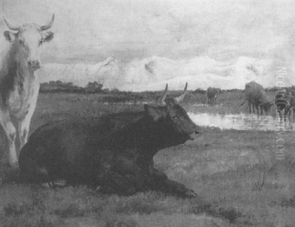 Cattle In A Landscape - view 1