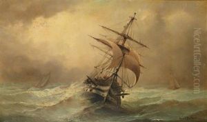 Navire Dans La Tempete
