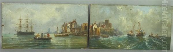 Barques De Pecheurs Par Temps Calme (+ Barques De Pecheurs Par Temps De Tempete; Pair) - view 1