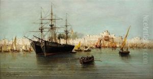 Nordafrikansk Hamn by Ferdinand Bonheur