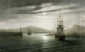 L'entree Du Port Au Clair De Lune